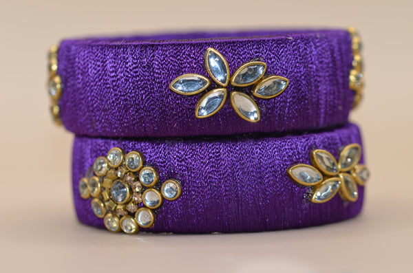 Royal Amivie Floral Silk Bangle – Model 01