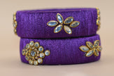Royal Amivie Floral Silk Bangle – Model 01