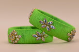 Royal Amivie Floral Silk Bangle – Model 01