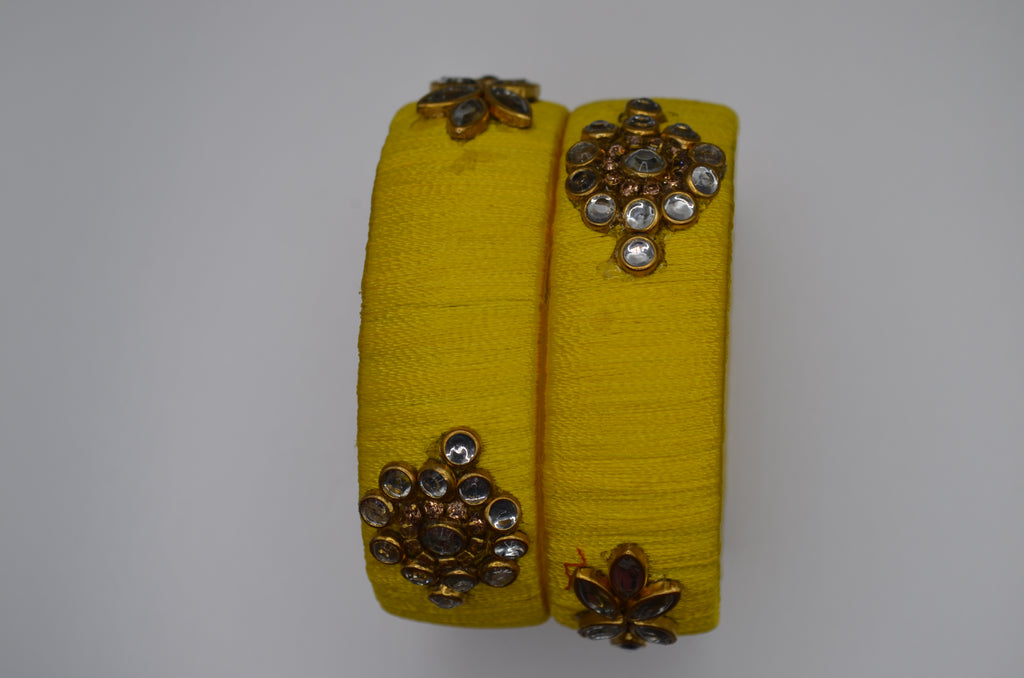 Sunshine Glow Thread Bangles