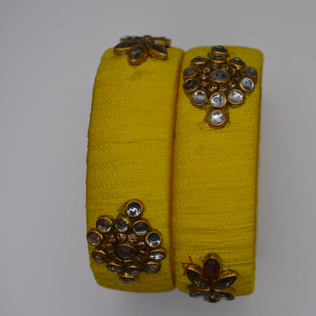 Sunshine Glow Thread Bangles