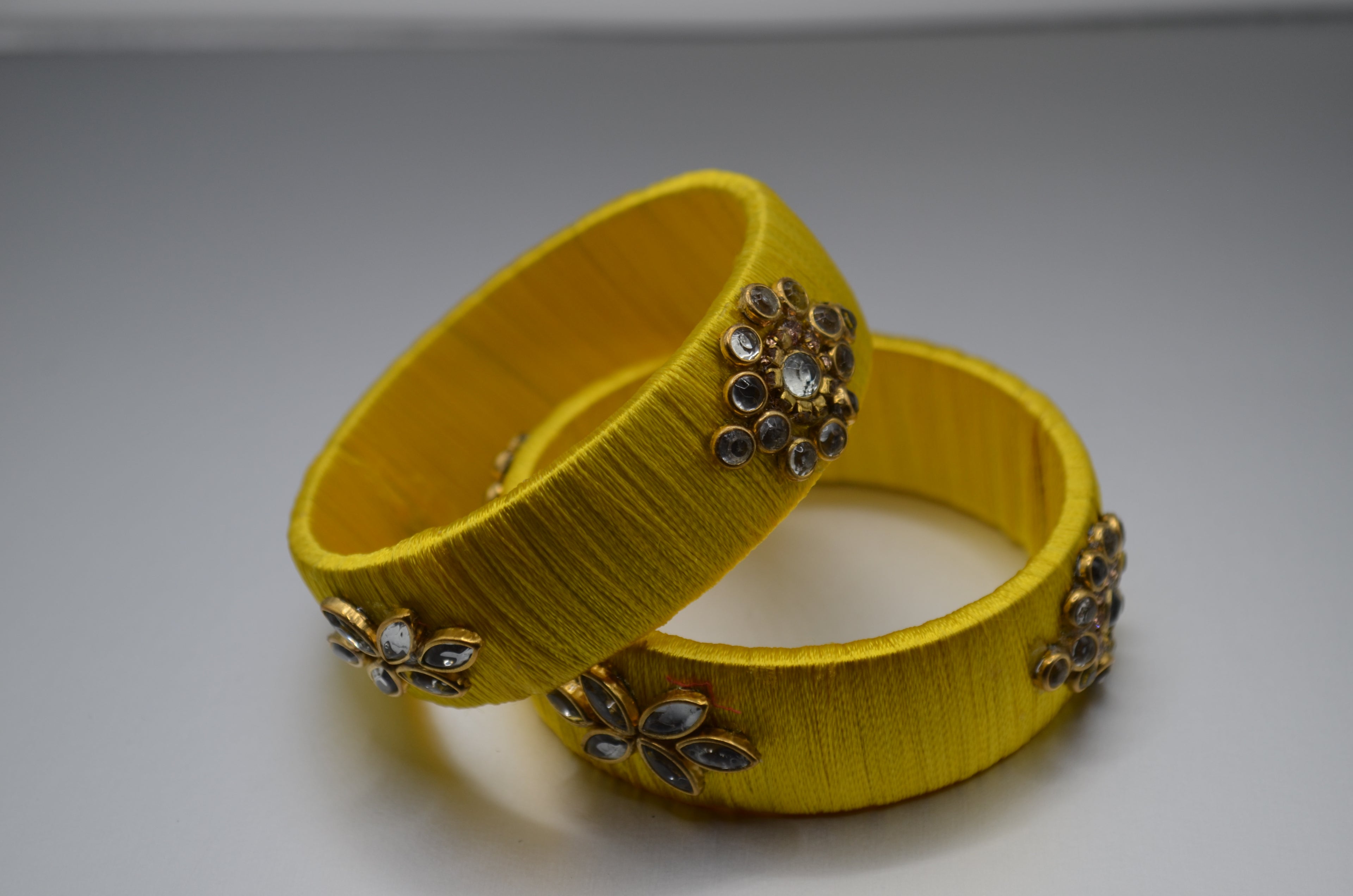 Sunshine Glow Thread Bangles