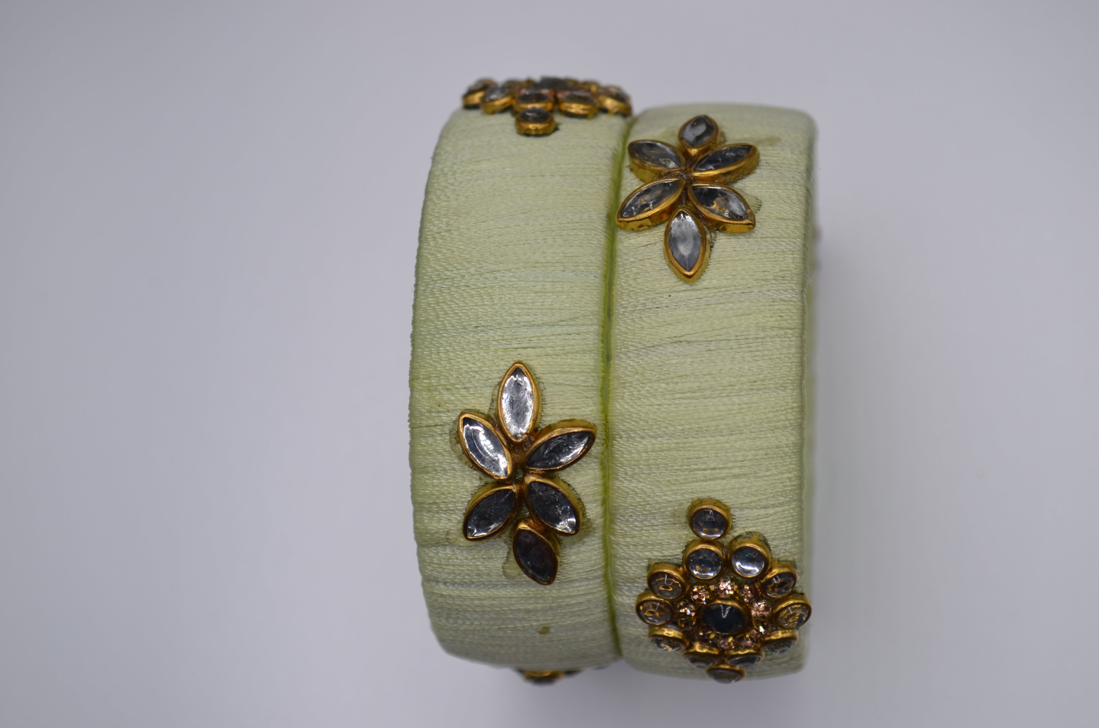 Ivory Grace Thread Bangles