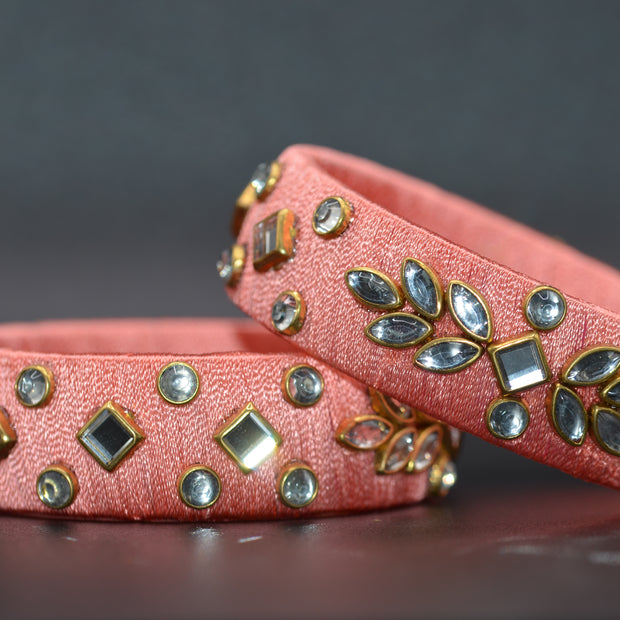 Amivie Regal Stone Thread Bangle – Model 02