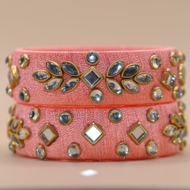 Amivie Regal Stone Thread Bangle – Model 02