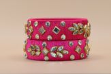 Amivie Regal Stone Thread Bangle – Model 02