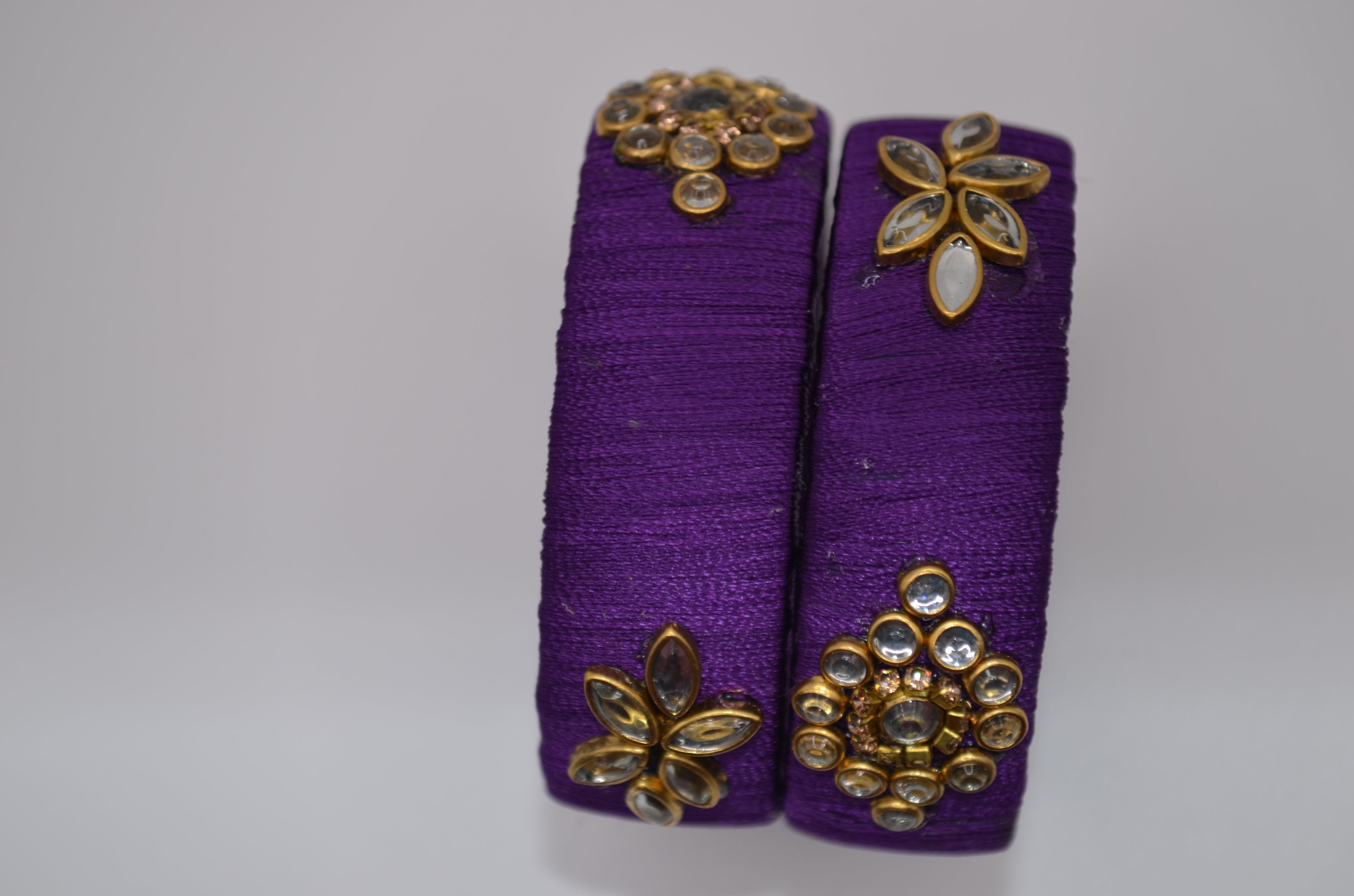 Royal Orchid Thread Bangles