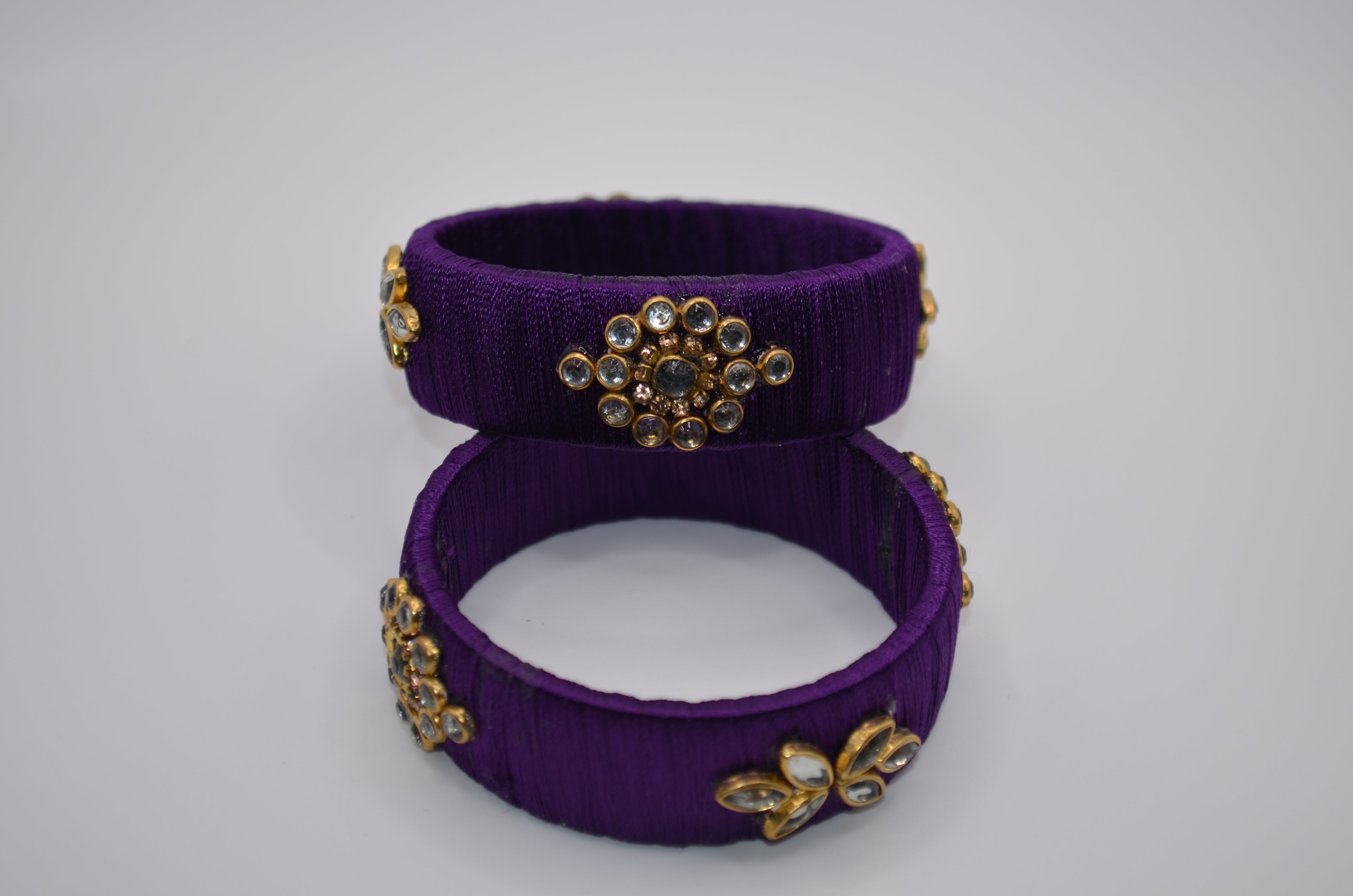 Royal Orchid Thread Bangles