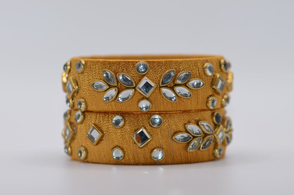 Amivie Regal Stone Thread Bangle – Model 02