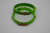 Lime Elegance Thread Bangles
