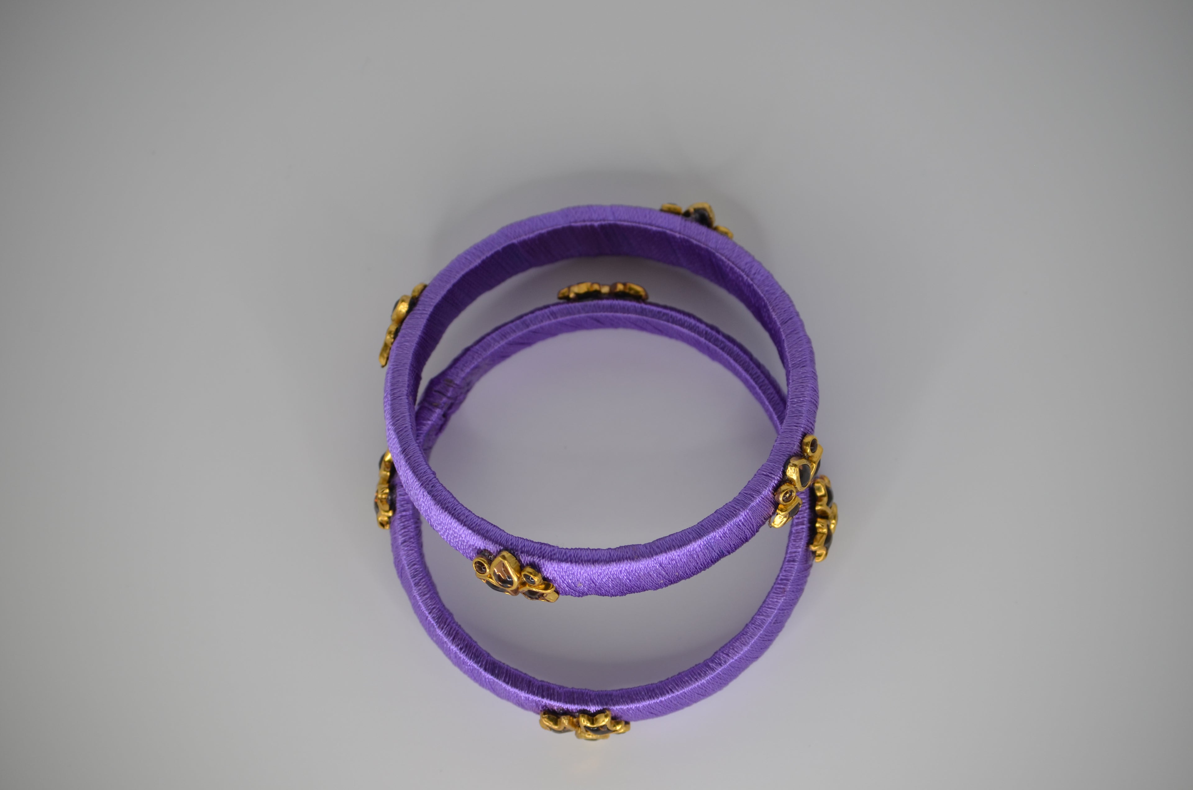 Royal Orchid Thread Bangles
