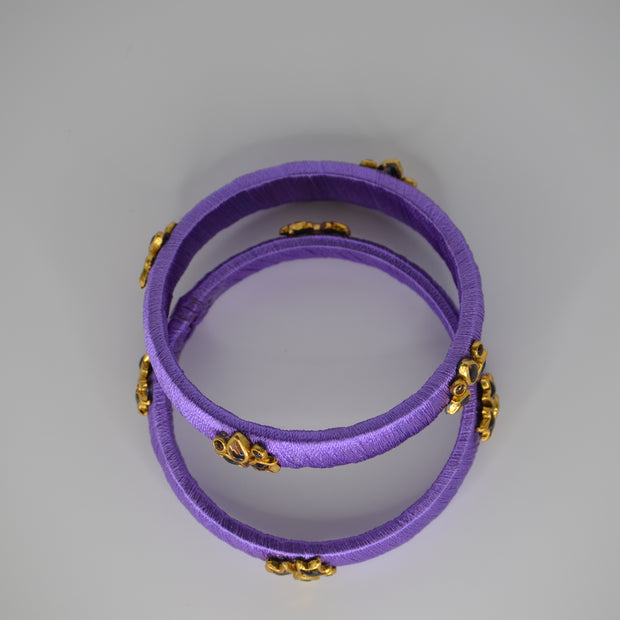 Royal Orchid Thread Bangles