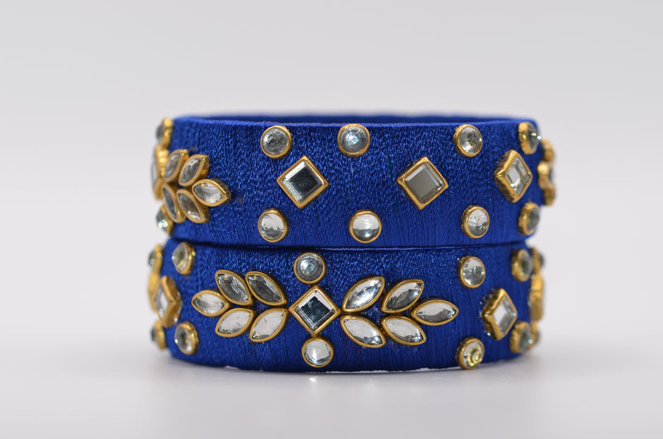 Amivie Regal Stone Thread Bangle – Model 02
