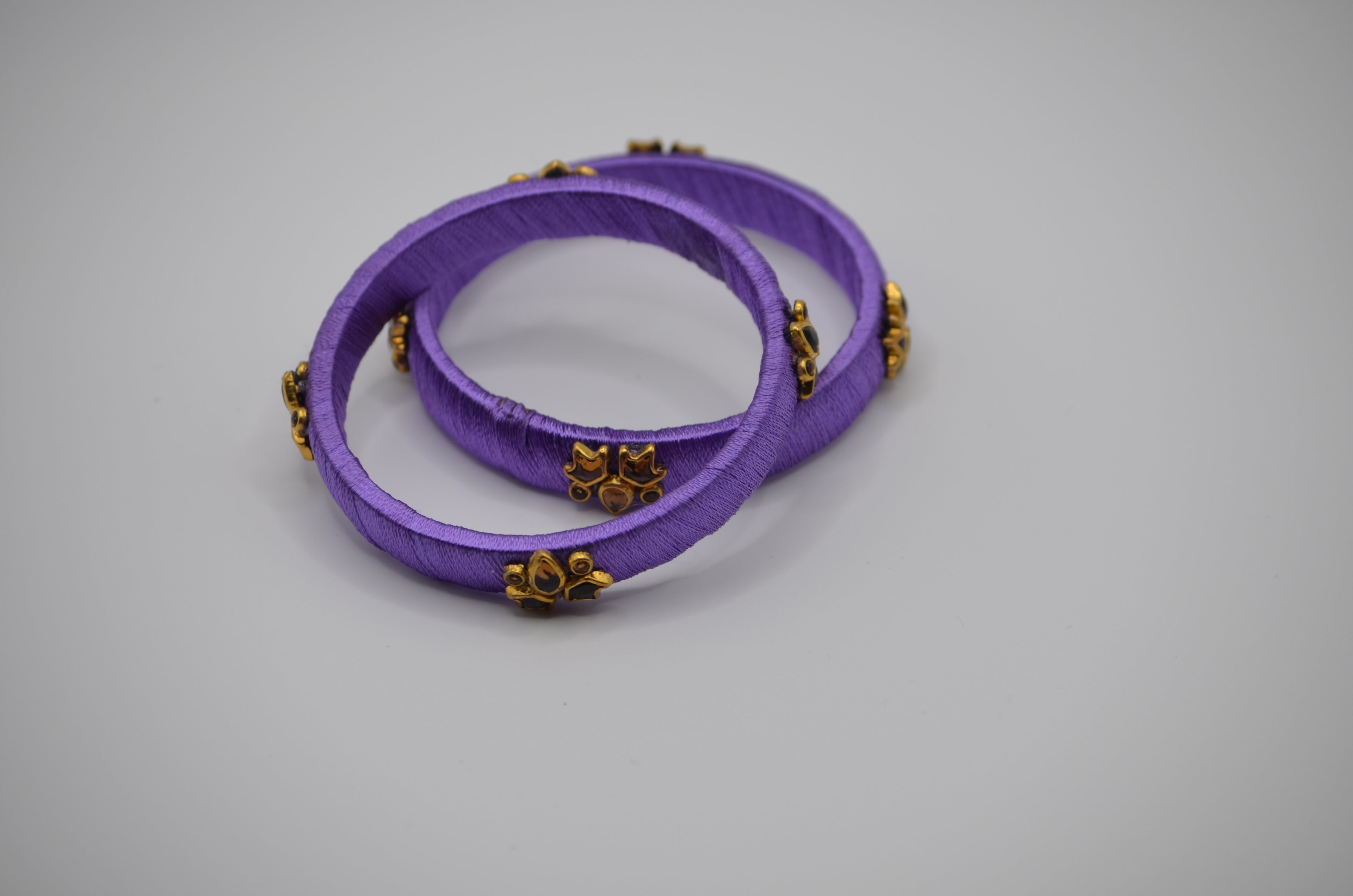 Royal Orchid Thread Bangles