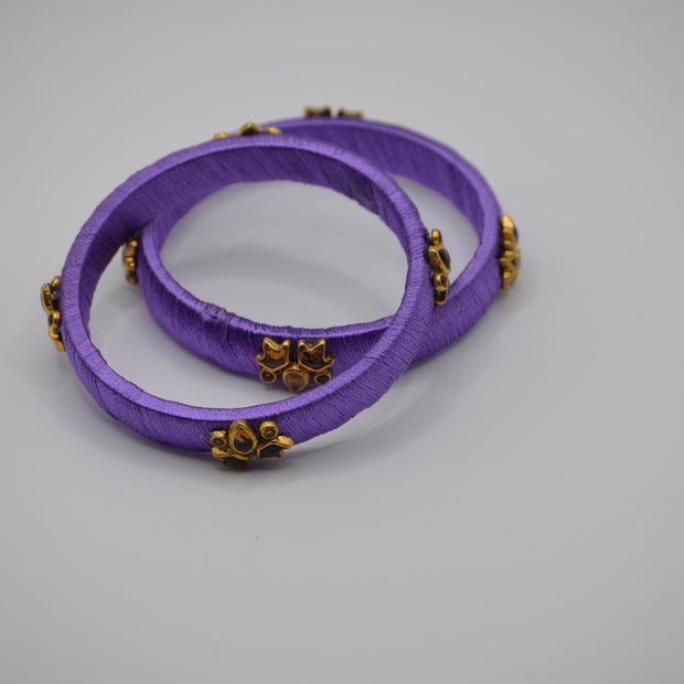 Royal Orchid Thread Bangles