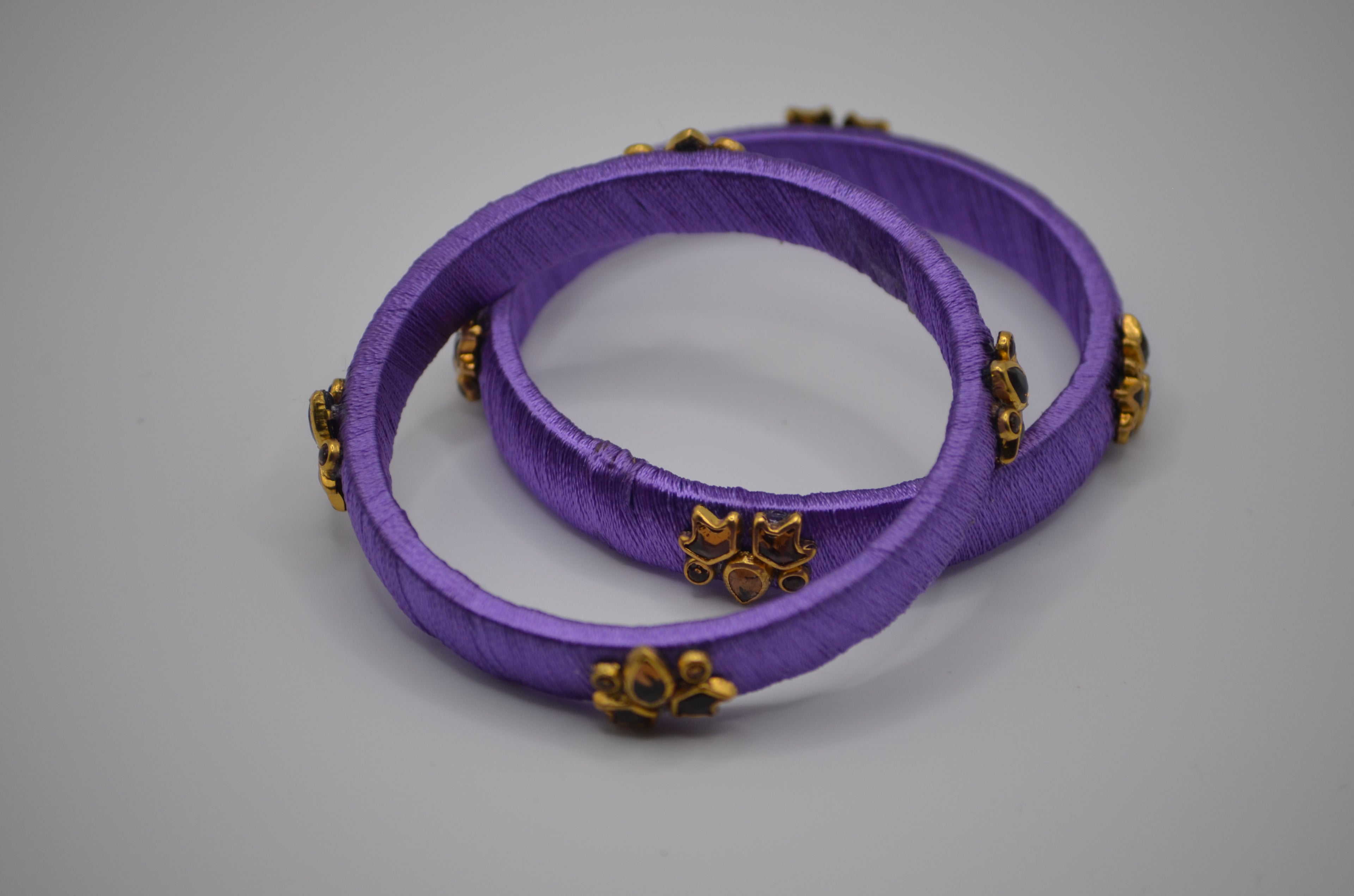 Royal Orchid Thread Bangles