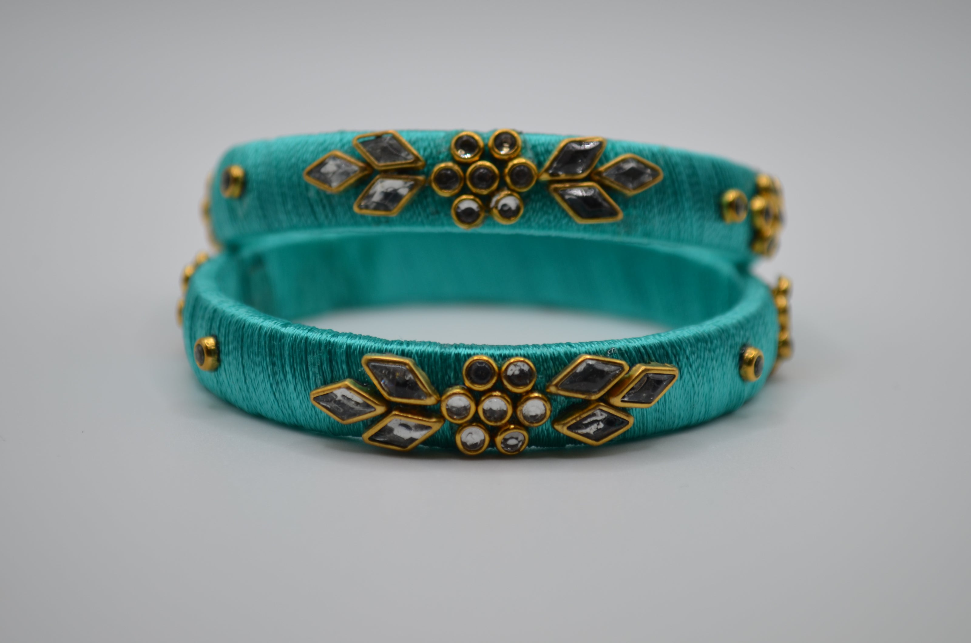 Royal Bloom Thread Bangles Collection