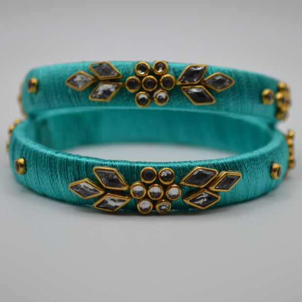 Royal Bloom Thread Bangles Collection