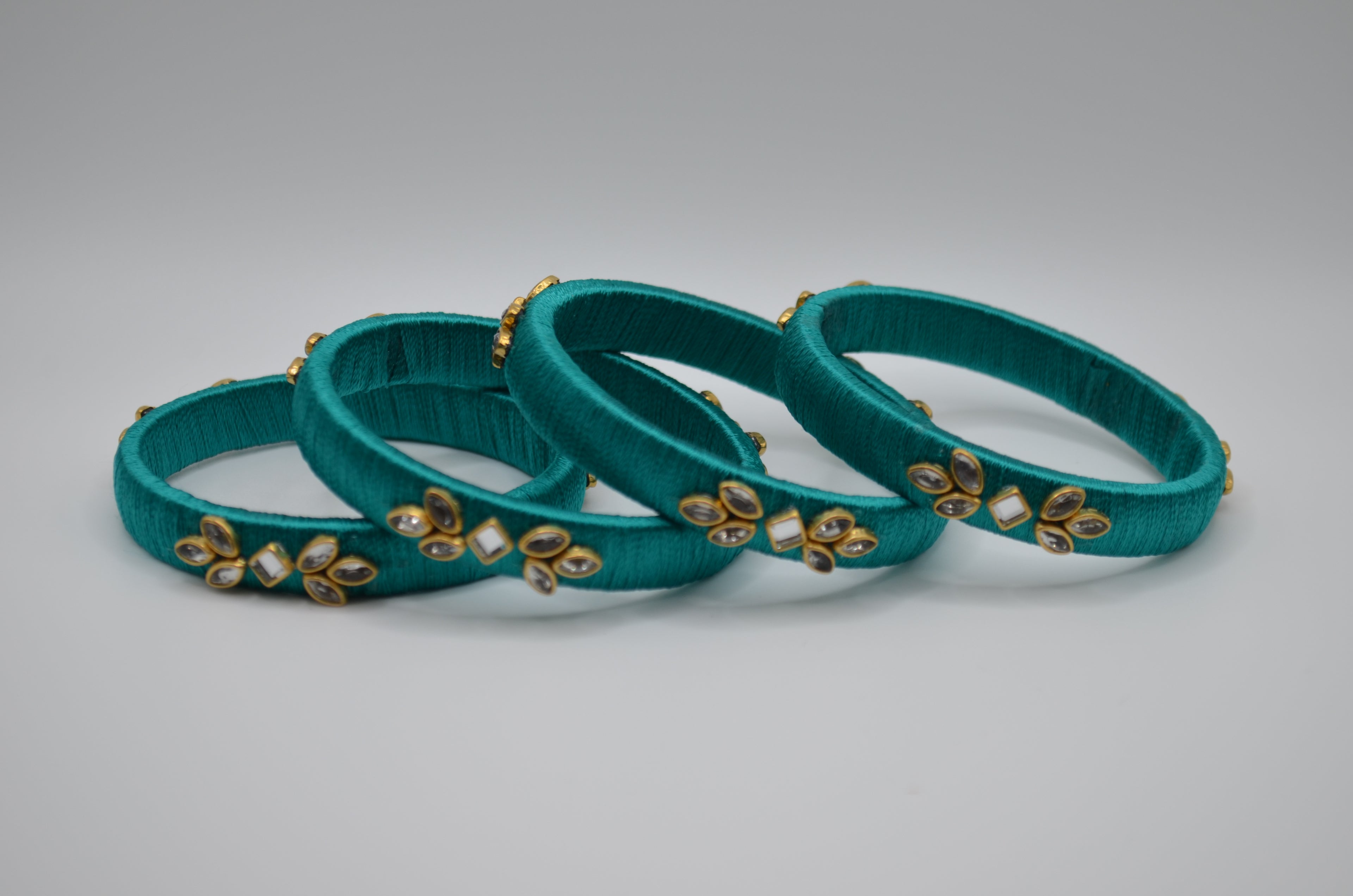 Royal Bloom Thread Bangles Collection
