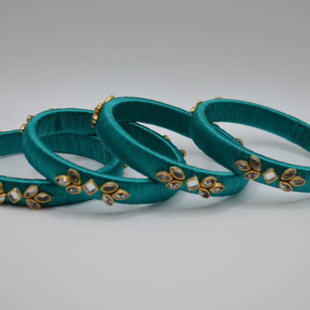 Royal Bloom Thread Bangles Collection