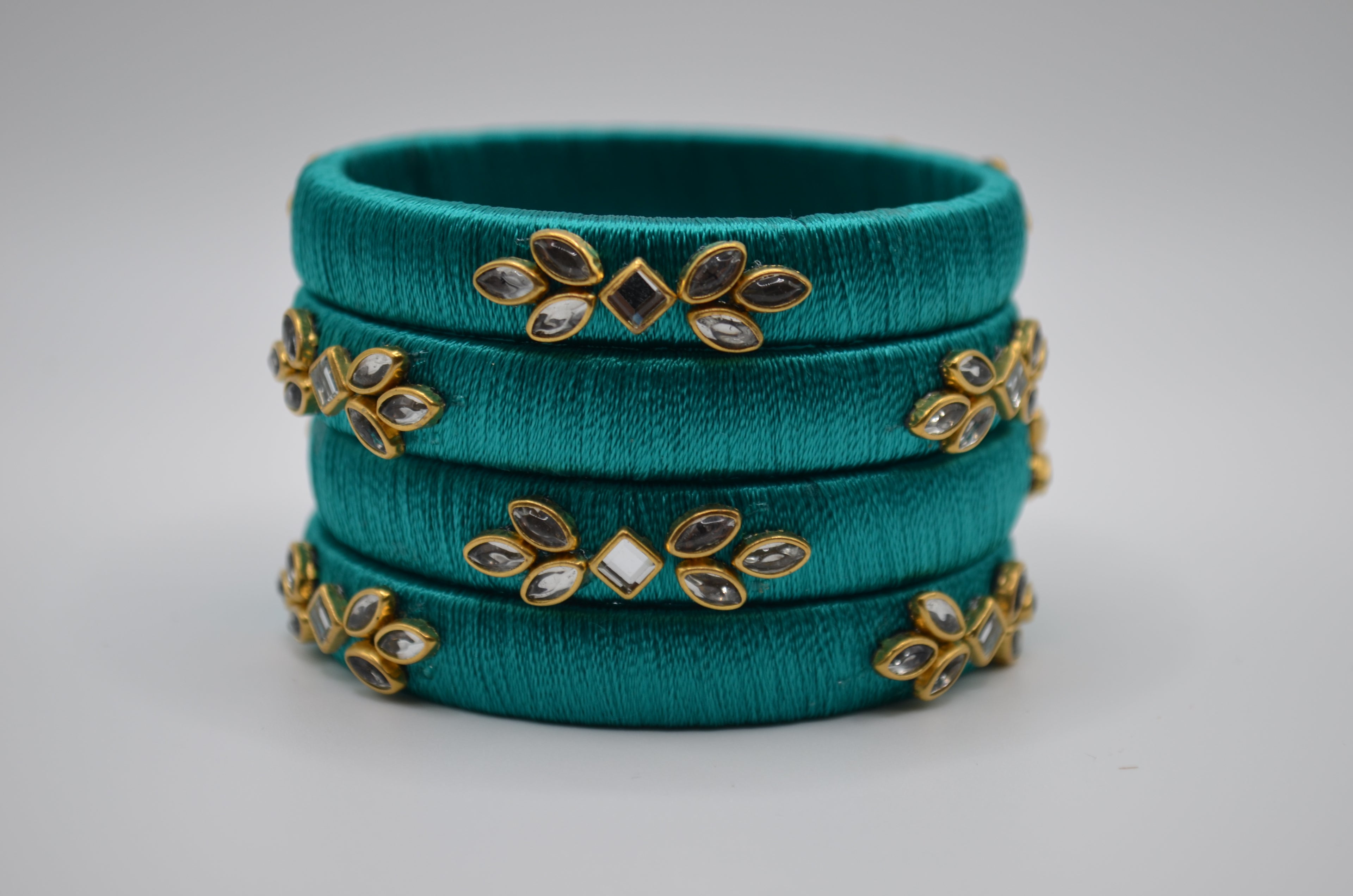Royal Bloom Thread Bangles Collection