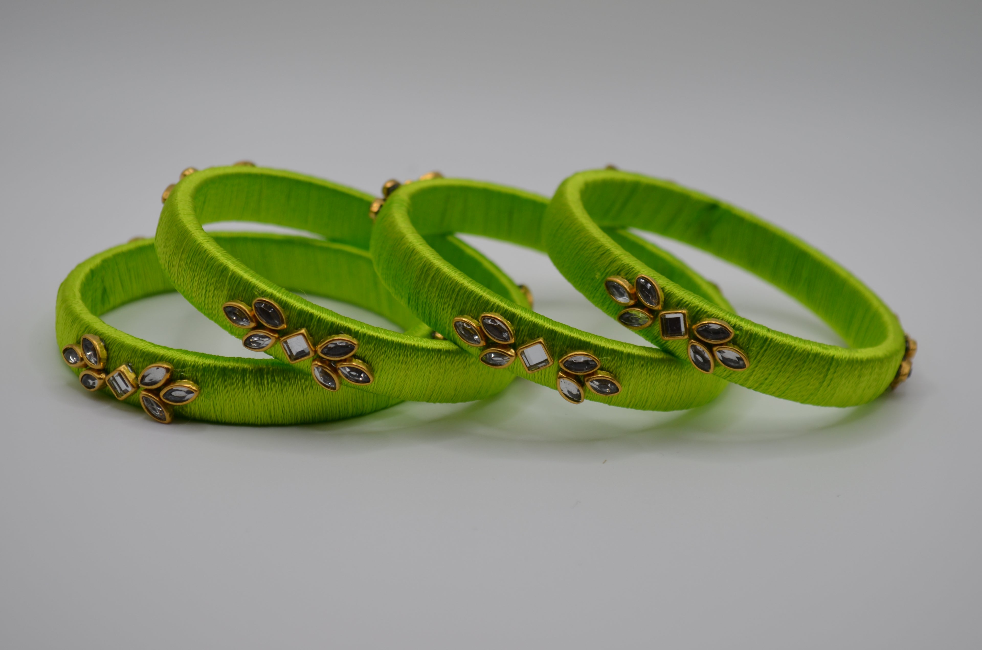 Royal Bloom Thread Bangles Collection