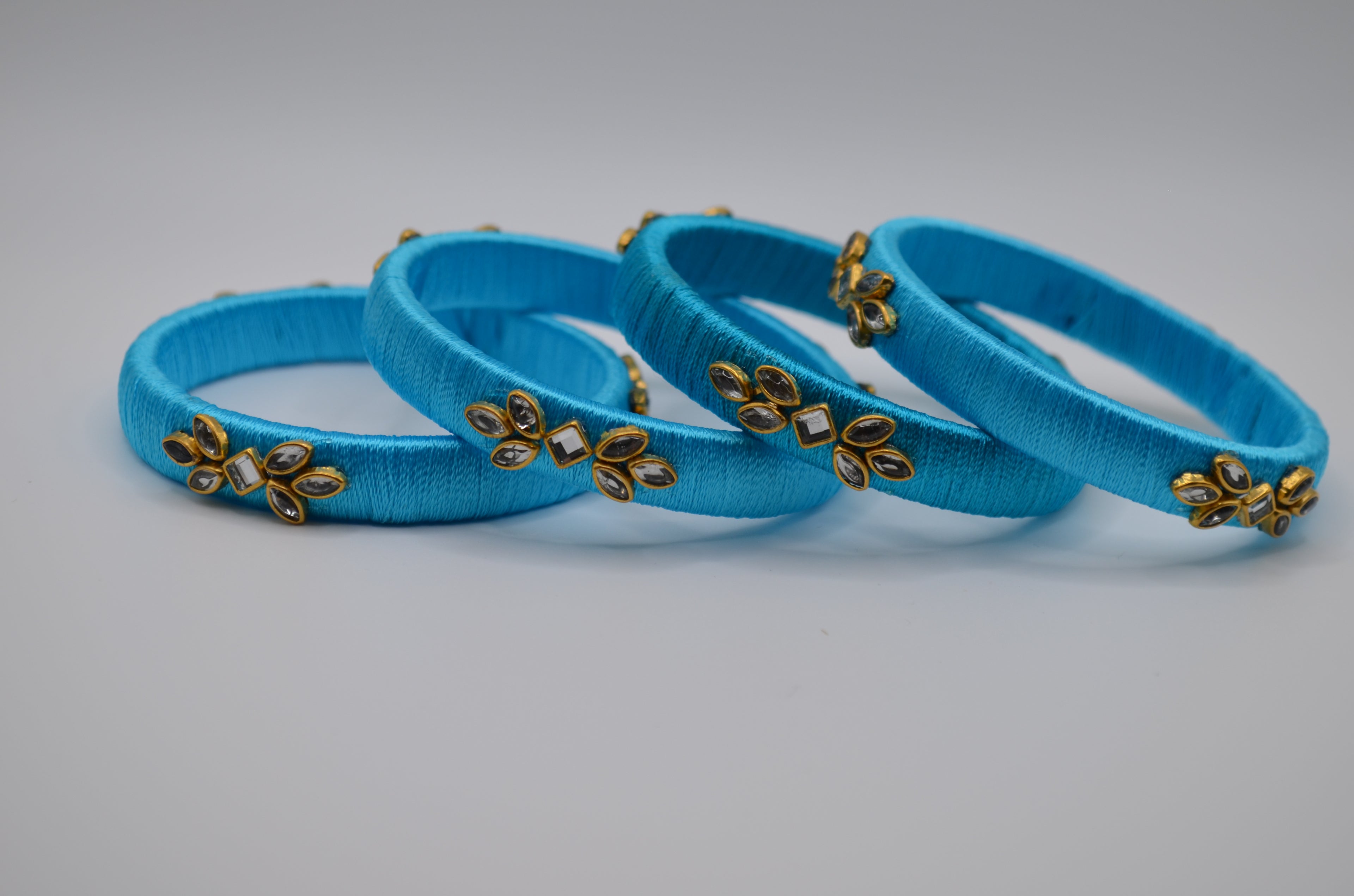 Royal Bloom Thread Bangles Collection
