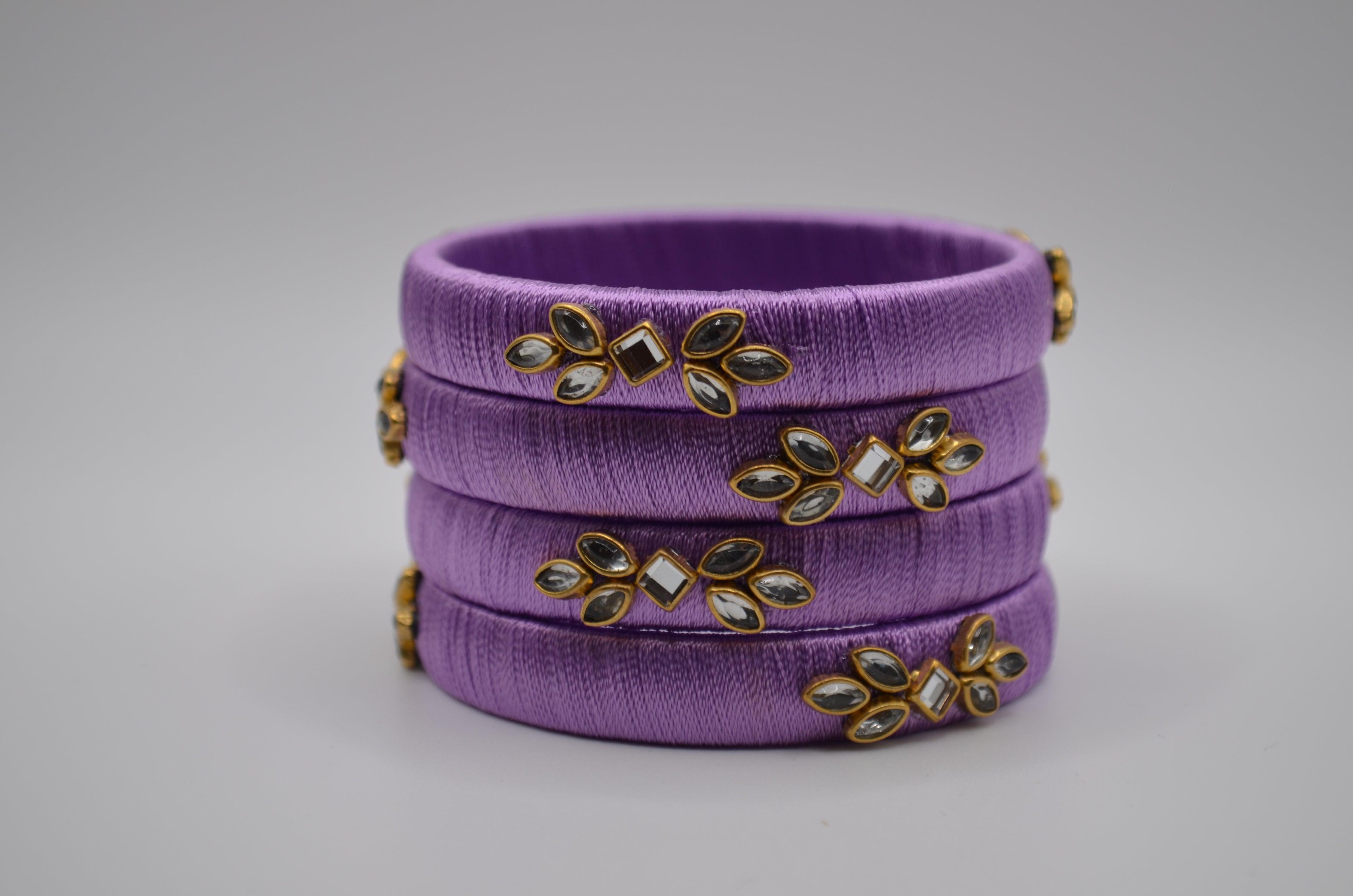 Royal Bloom Thread Bangles Collection