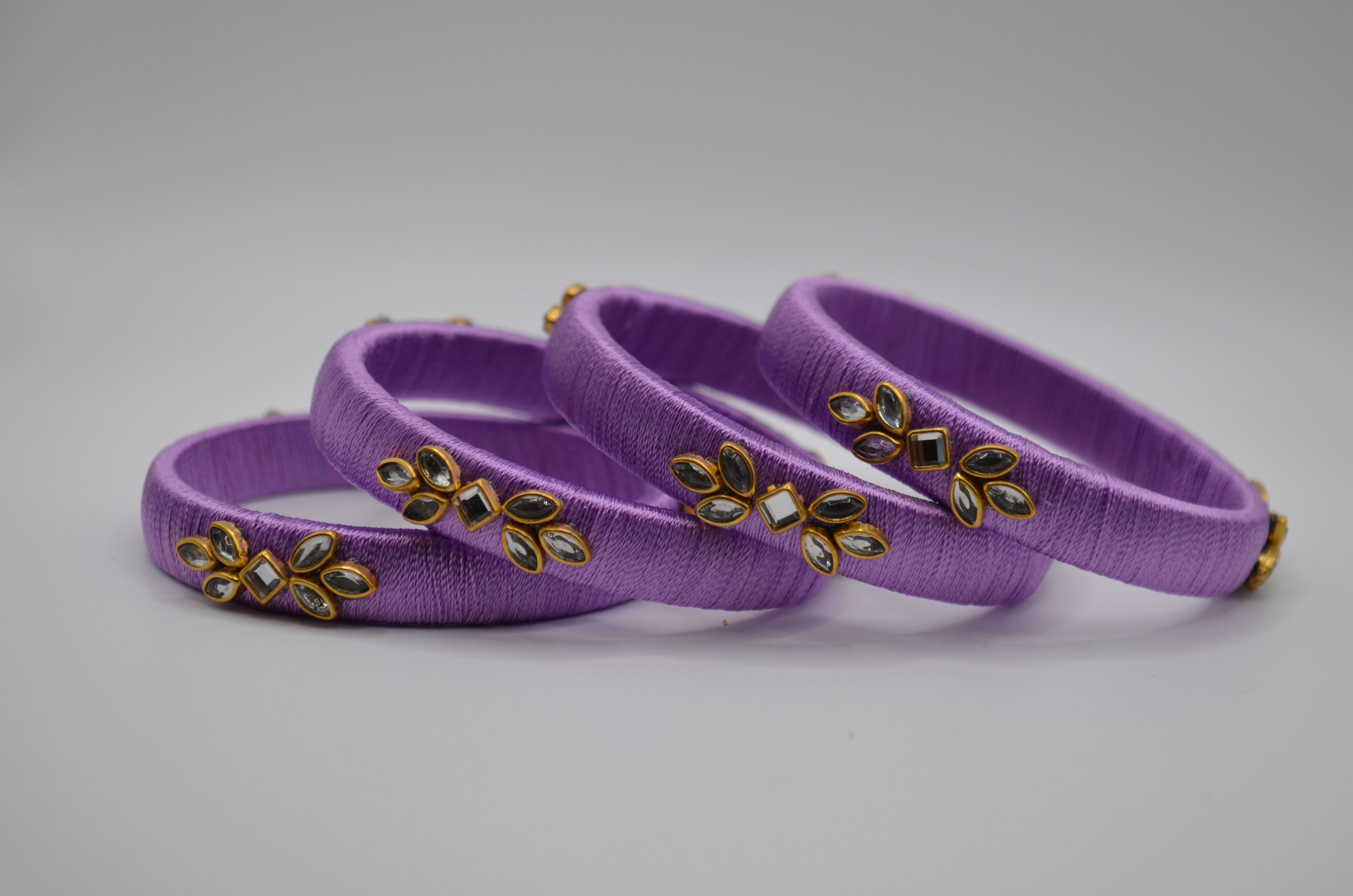 Royal Bloom Thread Bangles Collection