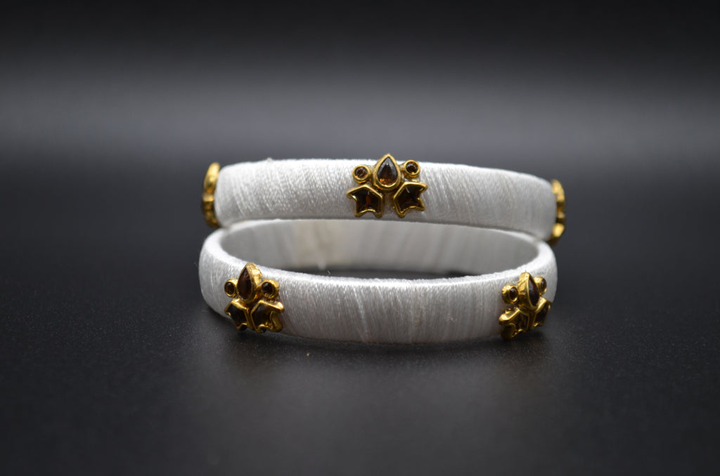 Pearl White Grace Bangles