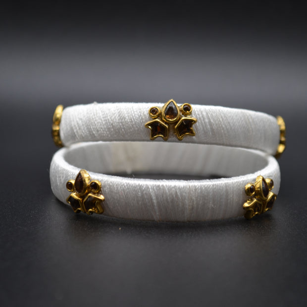 Pearl White Grace Bangles