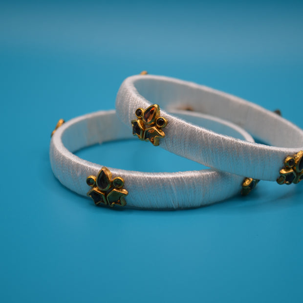 Pearl White Grace Bangles