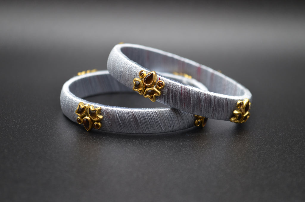 Pearl White Grace Bangles