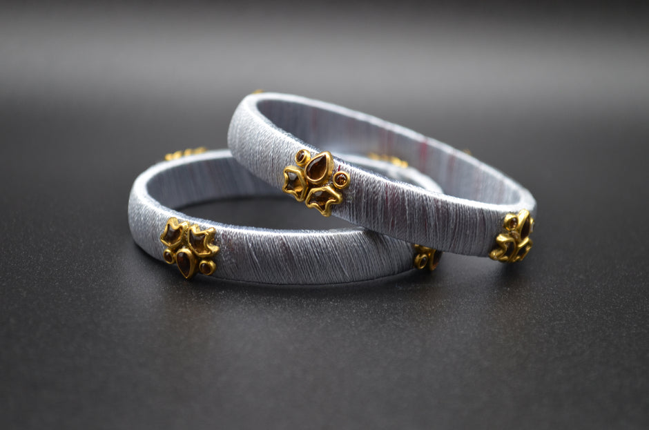 Pearl White Grace Bangles