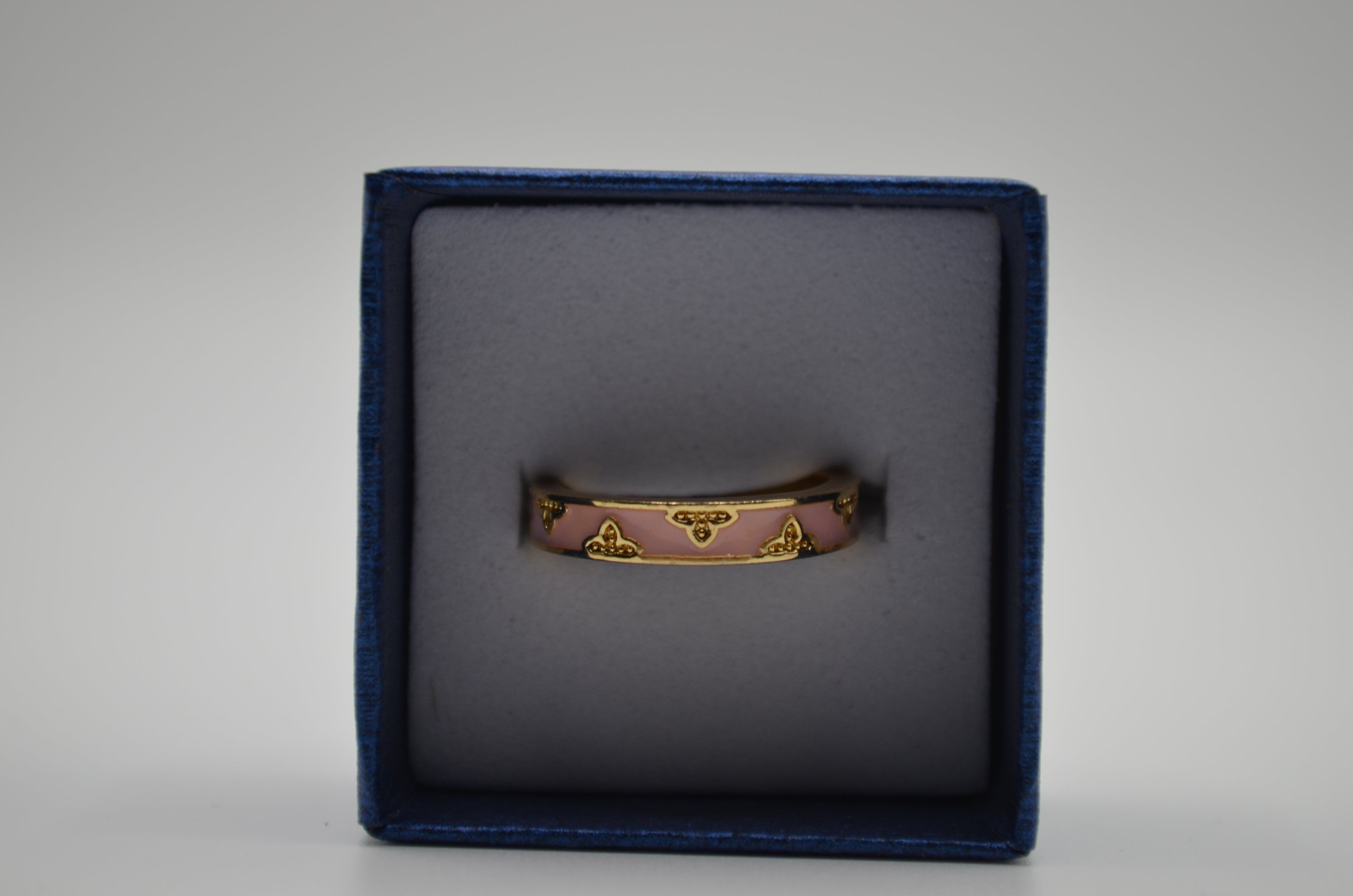 Ornate Enamel Charm Finger Ring