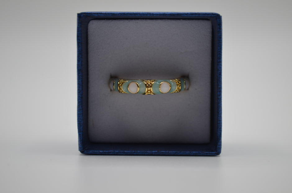 Celestial Enamel Glow Finger Ring