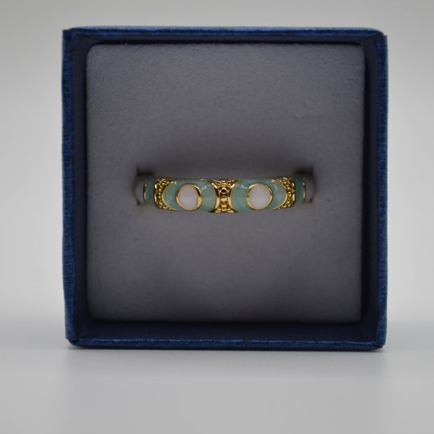 Celestial Enamel Glow Finger Ring