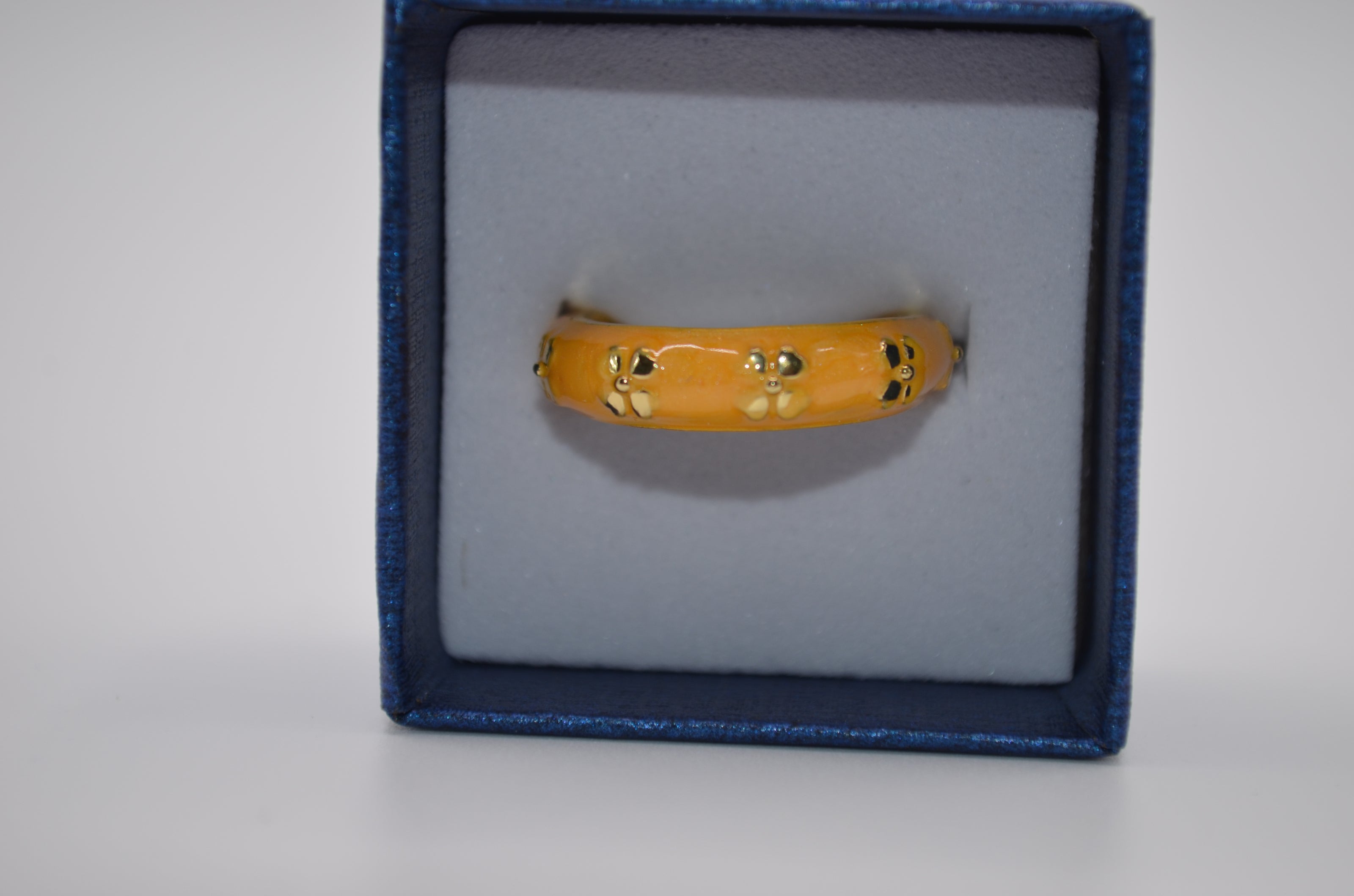 Blossom Enamel Glow Adjustable Ring