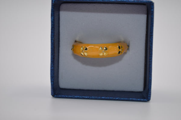 Blossom Enamel Glow Adjustable Ring