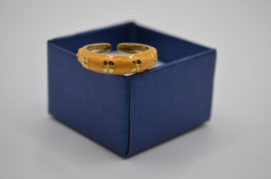 Blossom Enamel Glow Adjustable Ring