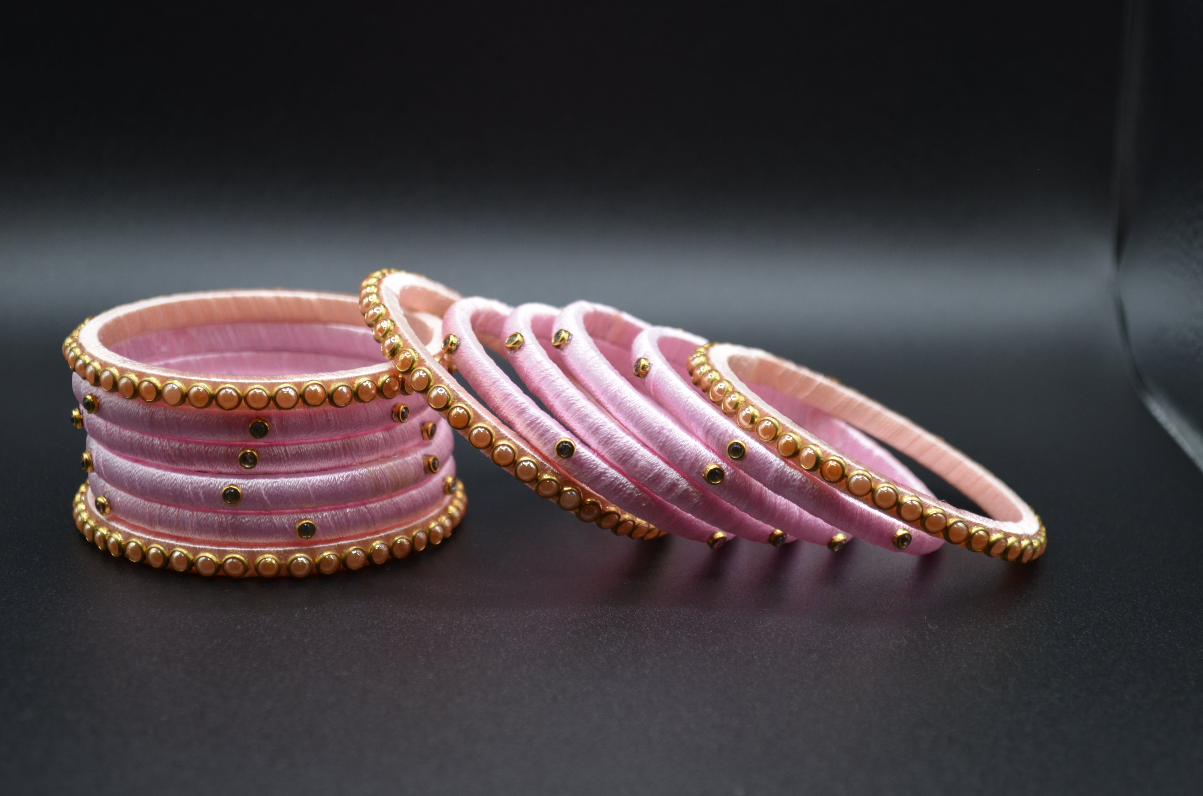 Royale Gleam Thread Bangle Set (Set of 4)