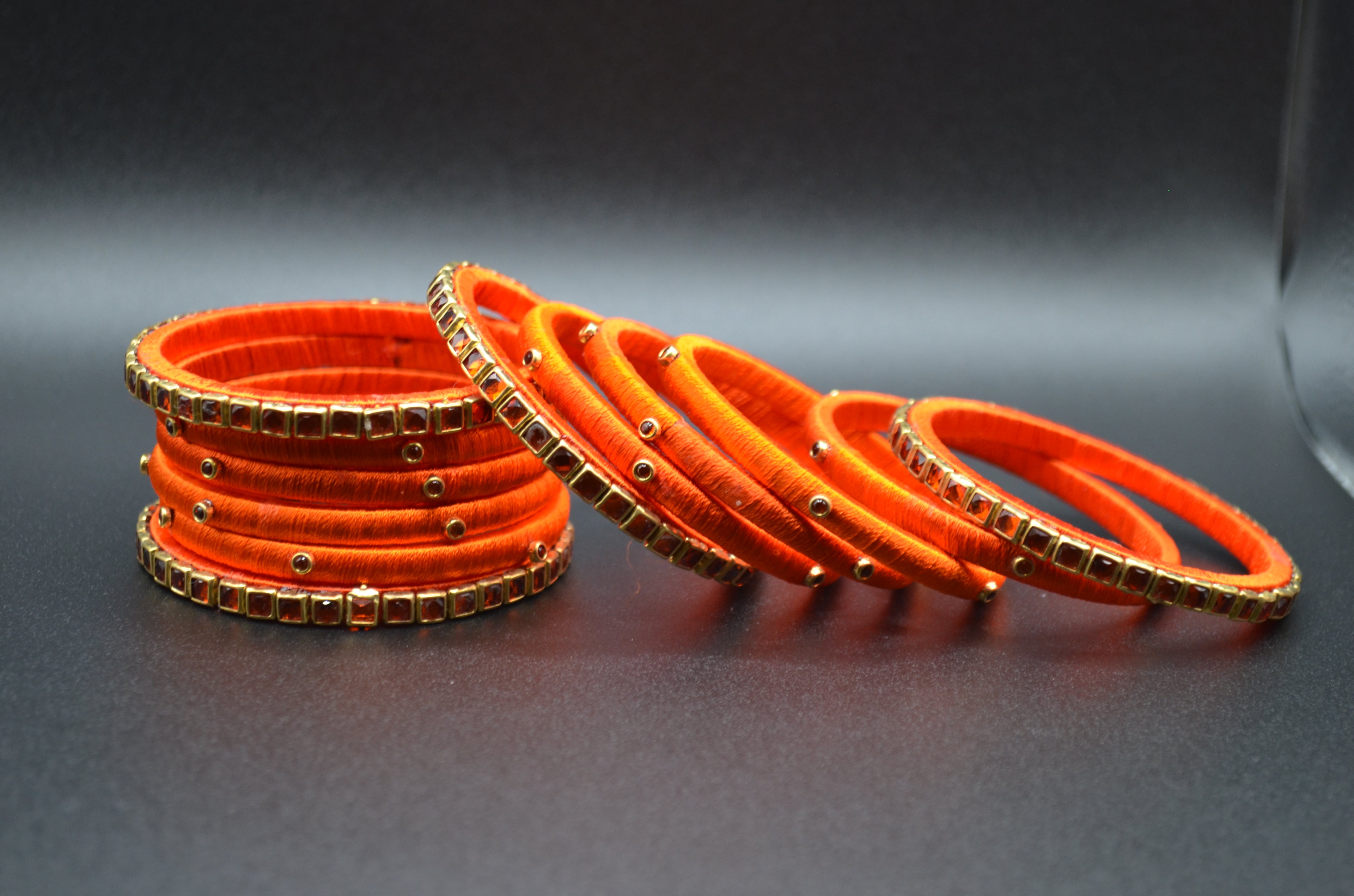 Royale Gleam Thread Bangle Set (Set of 4)