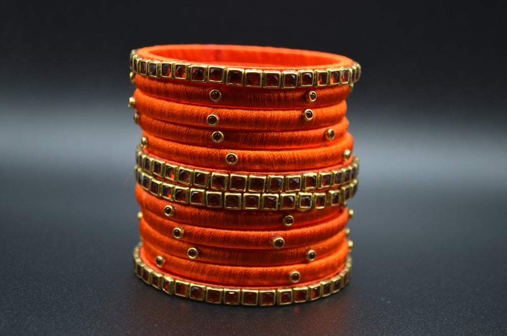 Royale Gleam Thread Bangle Set (Set of 4)