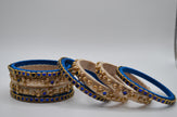 Royal Pearlstone Thread Bangle Set (Set of 4)