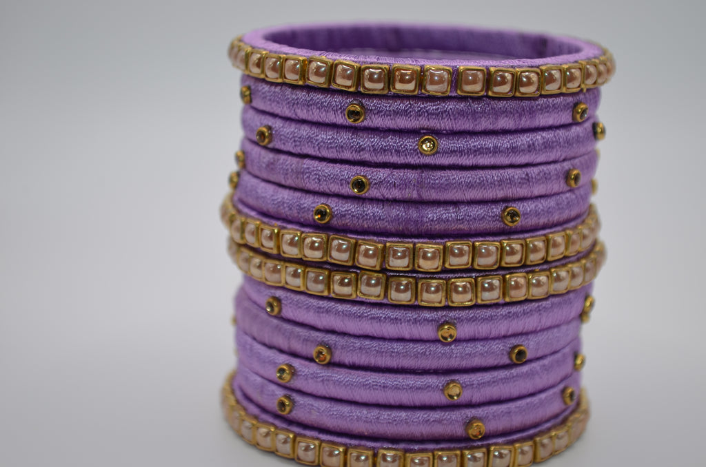 Royale Gleam Thread Bangle Set (Set of 4)