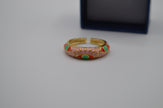 Sunset Aura Enamel Adjustable Ring