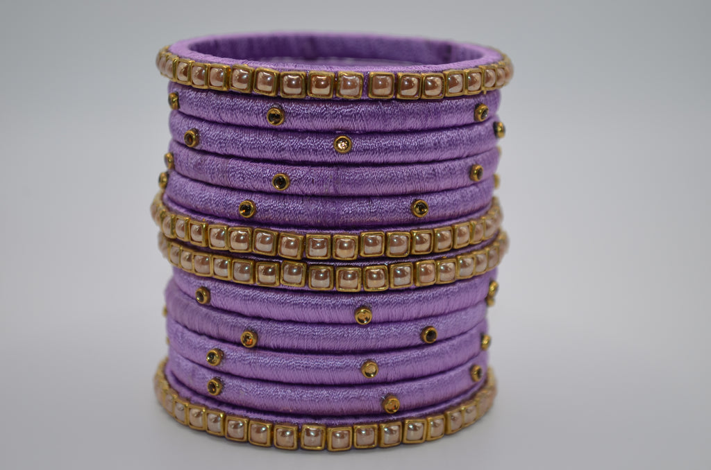 Royale Gleam Thread Bangle Set (Set of 4)
