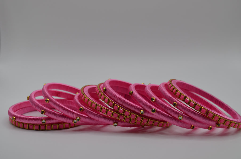 Royale Gleam Thread Bangle Set (Set of 4)