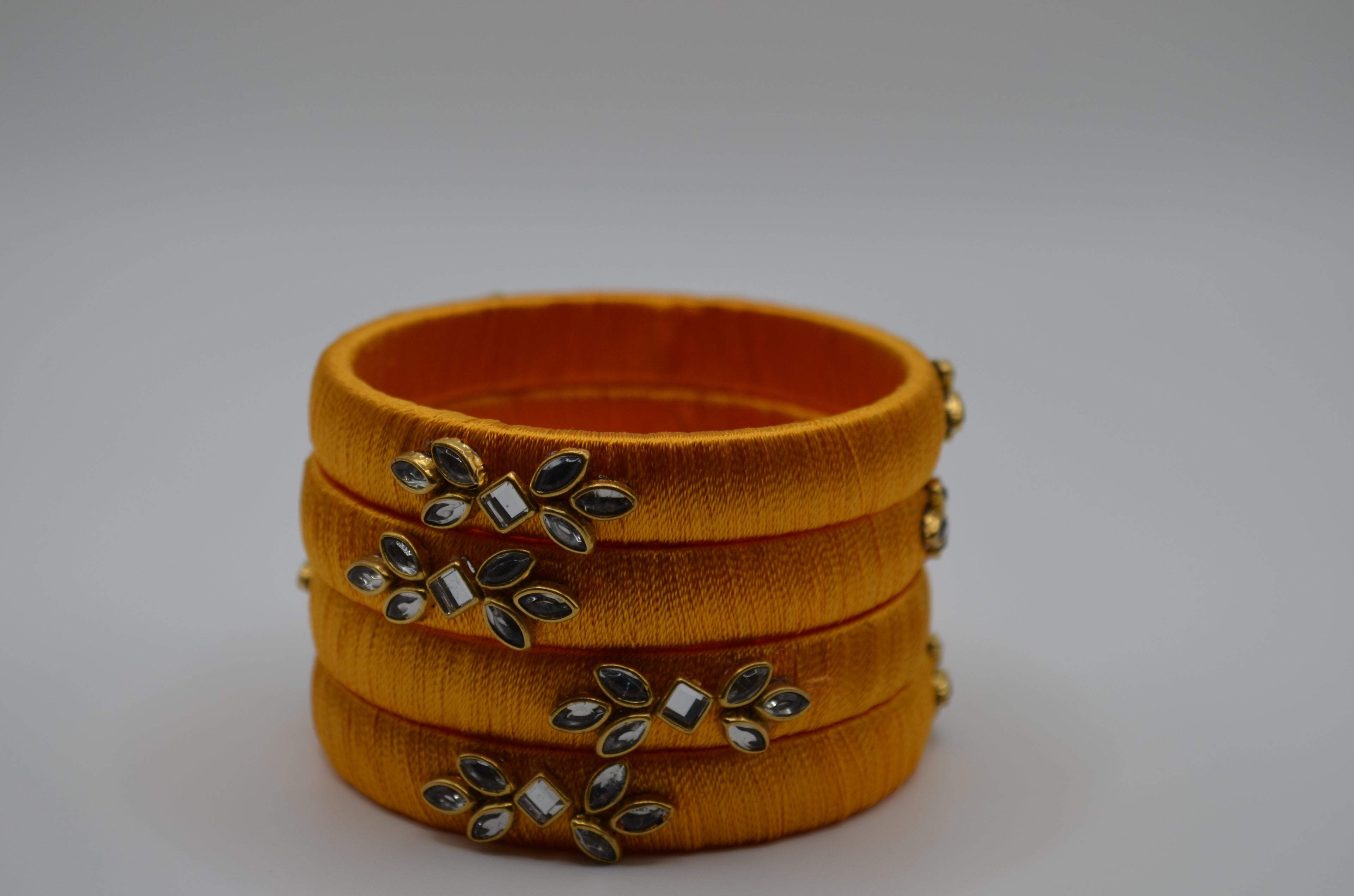 Majestic Aura Luxe Thread Bangle Set (Set of 4)