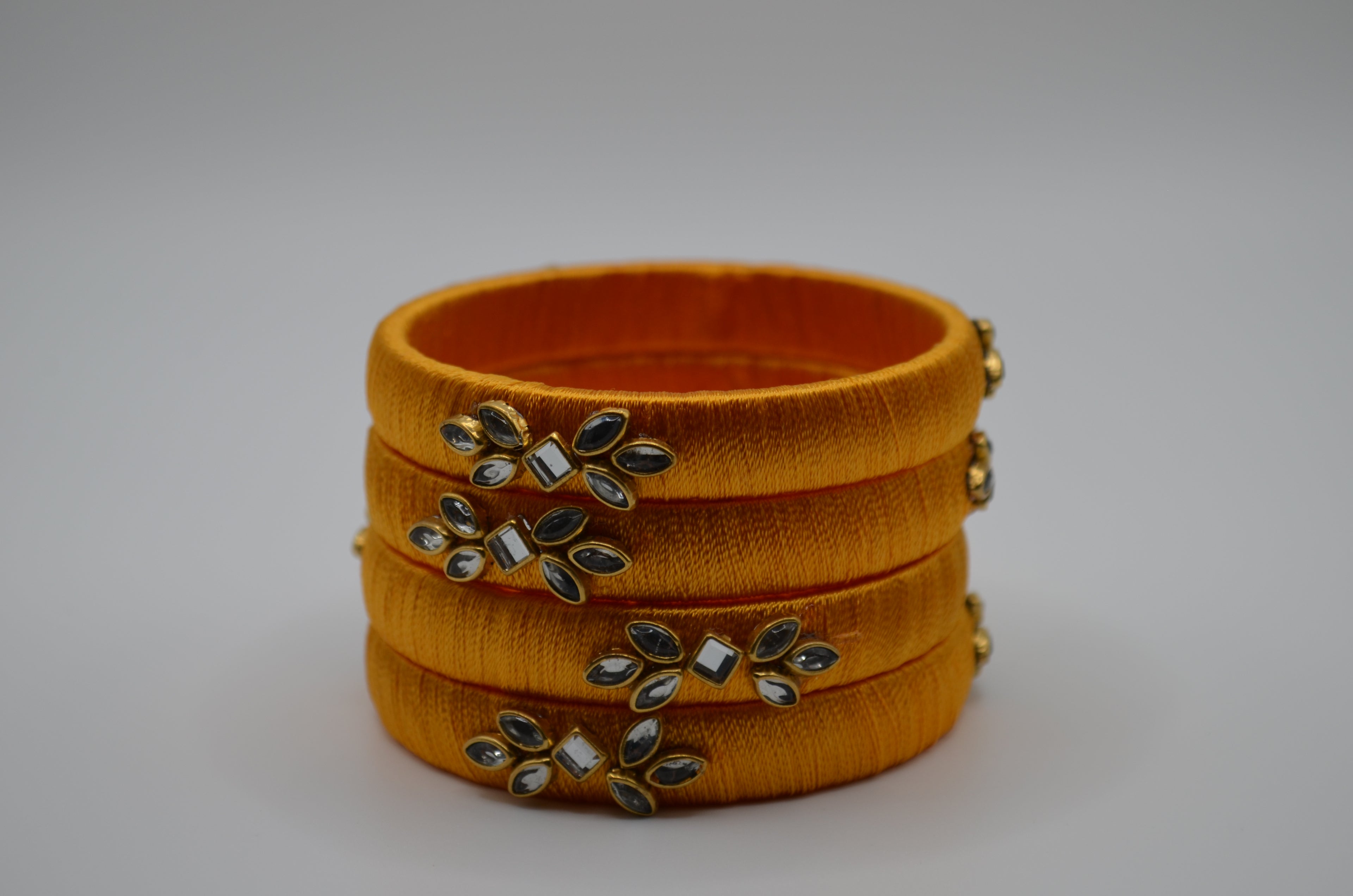 Majestic Aura Luxe Thread Bangle Set (Set of 4)